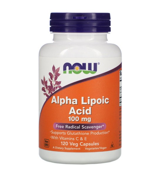 NOW Alpha Lipoic Acid 100 мг Veg Capsules 120 капс
