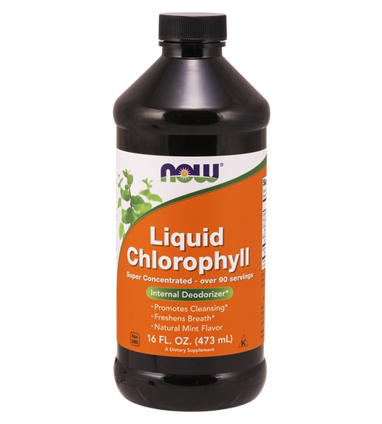 NOW Liquid Chlorophyll + Mint 473 мл