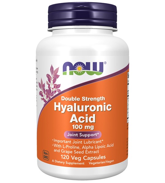 NOW Hyaluronic Acid 100 мг 120 капс