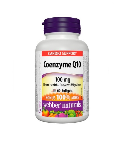 Webber Naturals Coenzyme Q10 100 мг 60 капс