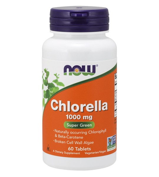 NOW Chlorella 1000 мг 60 табл