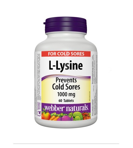 Webber Naturals L-Lysine 1000 мг 60 табл