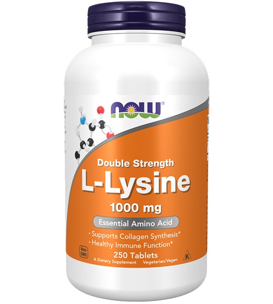 NOW L-Lysine 1000 мг 250 табл