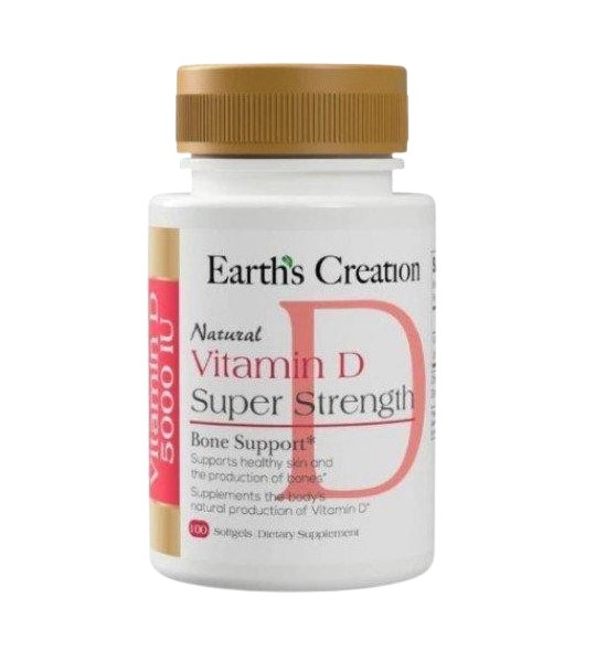 Earth's Creation Vitamin D Super Strength 100 капс