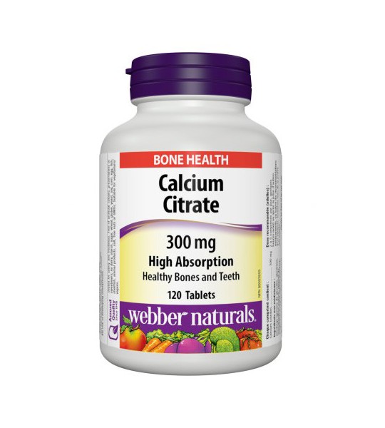 Webber Naturals Calcium Citrate 300 мг 120 табл