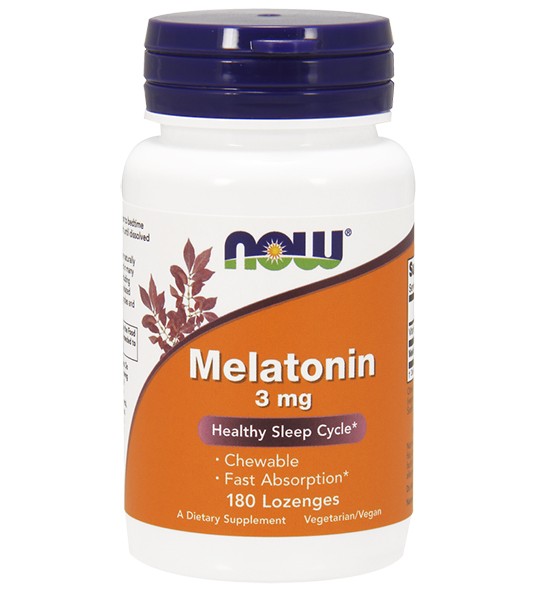 NOW Melatonin 3 мг 180 леденцов
