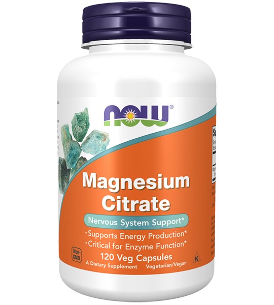 NOW Magnesium Citrate Veg Caps 120 капс