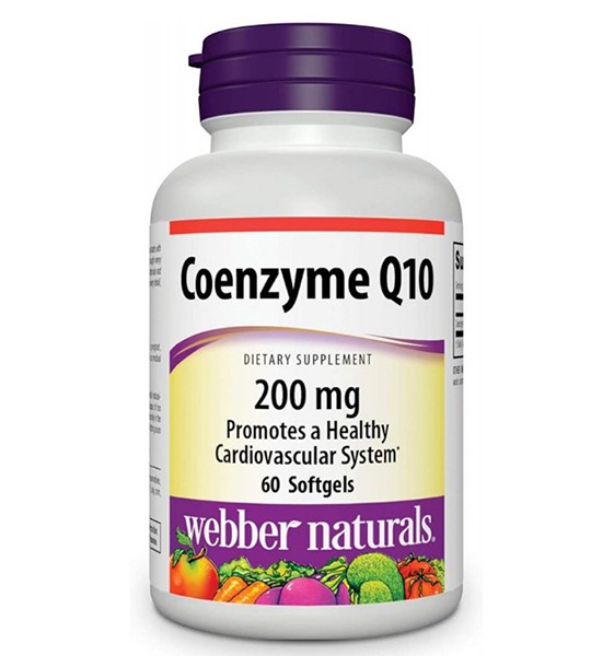 Webber Naturals Coenzyme Q10 200 мг 60 капс