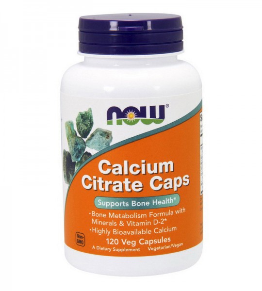 NOW Calcium Citrate Veg Caps 120 капс