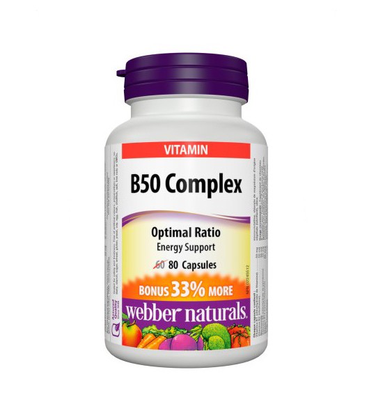 Webber Naturals B50 Complex 80 капс
