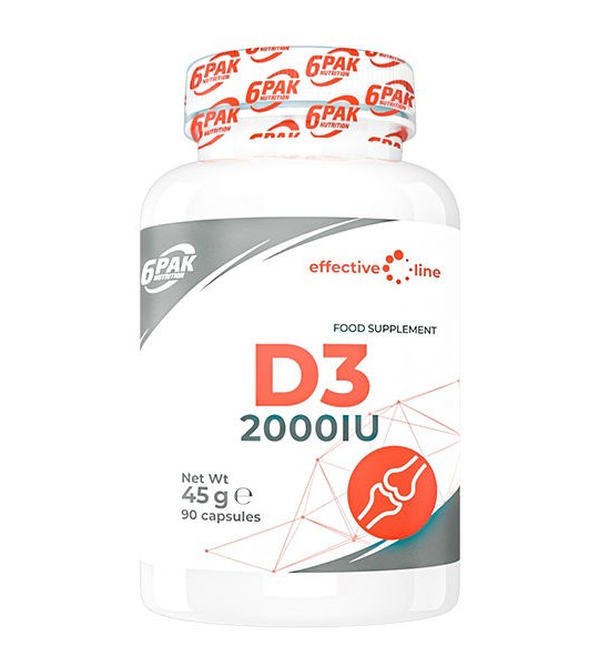 6PAK Nutrition Vitamin D3 2000 IU 90 капс