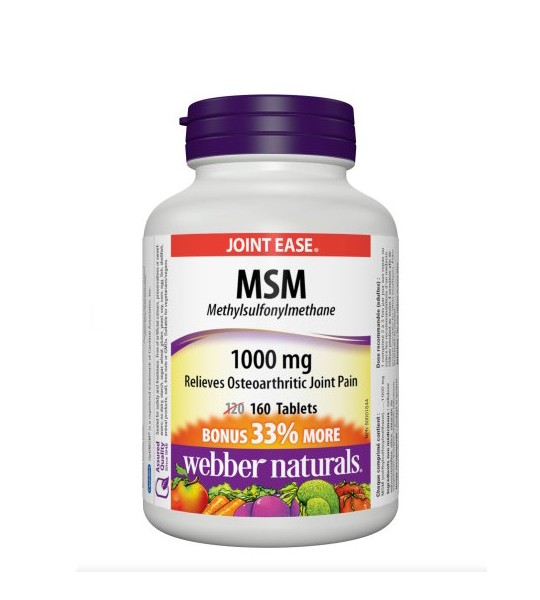 Webber Naturals MSM 1000 мг 160 табл