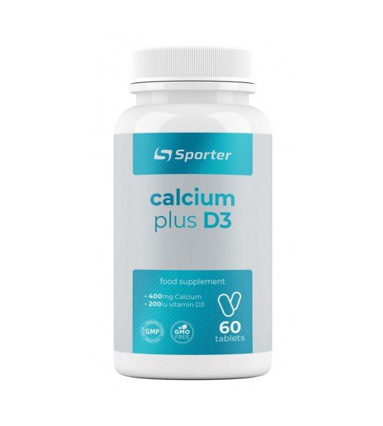 Sporter Calcium 400 мг Plus D3 5 мкг 60 табл
