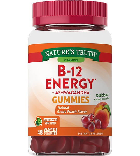 Nature's Truth Vitamins B12 Energy + Ashwagandha 48 Vegan Gummies табл