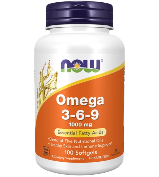 NOW Omega 3-6-9 1000 мг 100 капс