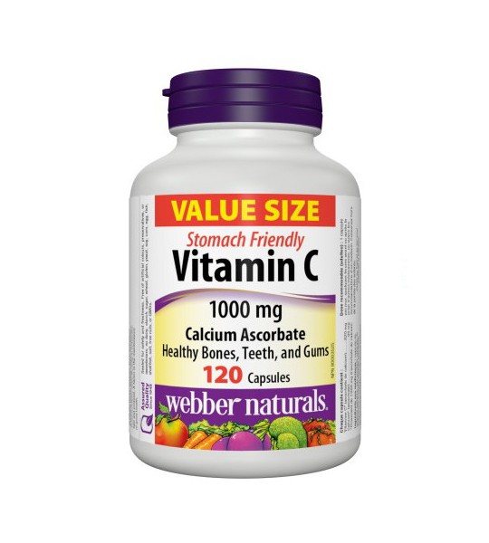 Webber Naturals Vitamin C Ascorbate 1000 мг 120 капс