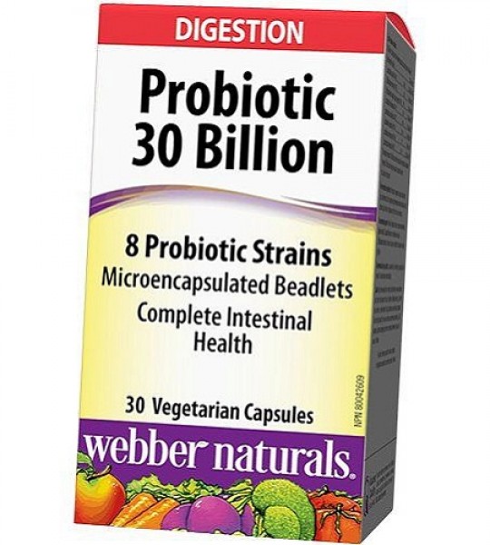 Webber Naturals Probiotic 30 Billion Veg Caps 30 капс