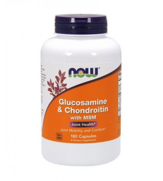NOW Glucosamine & Chondroitin with MSM Veg Caps 180 капс