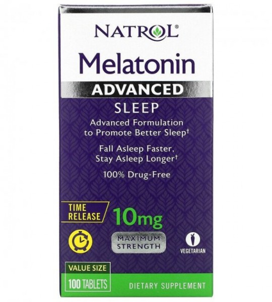 Natrol Melatonin Advanced Sleep 10 мг 100 табл