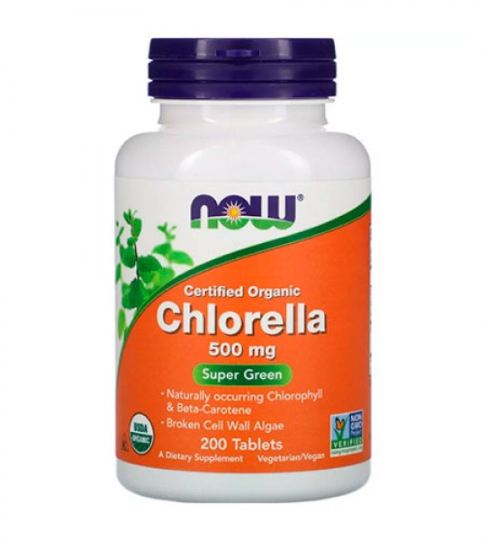 NOW Chlorella 500 мг 200 табл