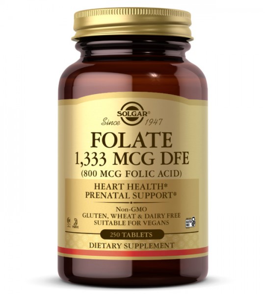 Solgar Folate Folic Acid 800 мкг 250 табл