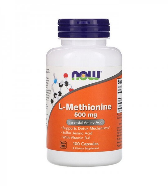 NOW L-Methionine 500 mg Veg Caps (100 капс)