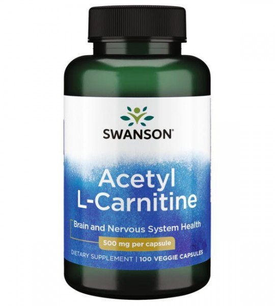 Swanson Acetyl L-Carnitine 500 мг 100 капс