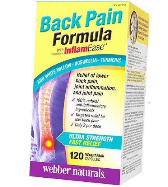 Webber Naturals Back Pain Formula 120 капс