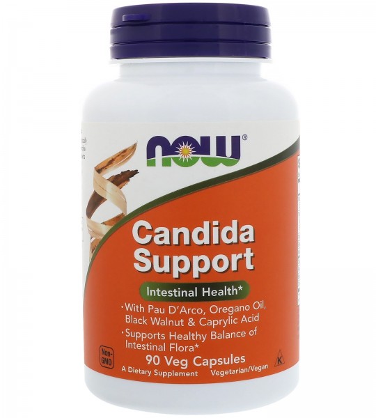 NOW Candida Support Veg Caps 90 капс