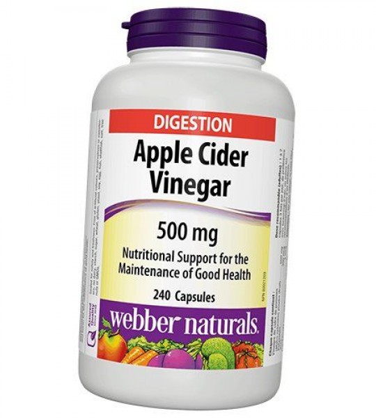 Webber Naturals Apple Cider Vinegar 500 мг 240 капс