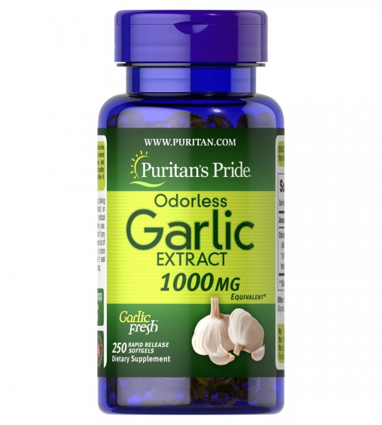 Puritan's Pride Odorless Garlic Extract 1000 мг (250 капс)