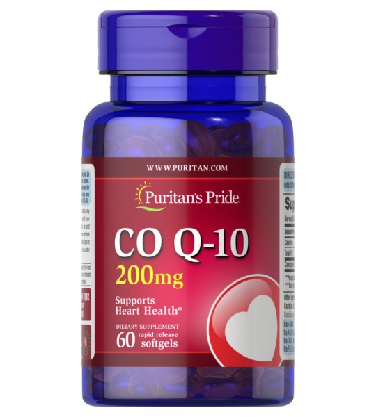Puritan's Pride CO Q-10 200 mg Q-SORB Softgels (60 капс)