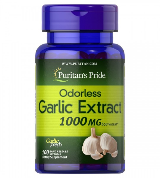 Puritan's Pride Odorless Garlic Extract 1000 мг (100 капс)