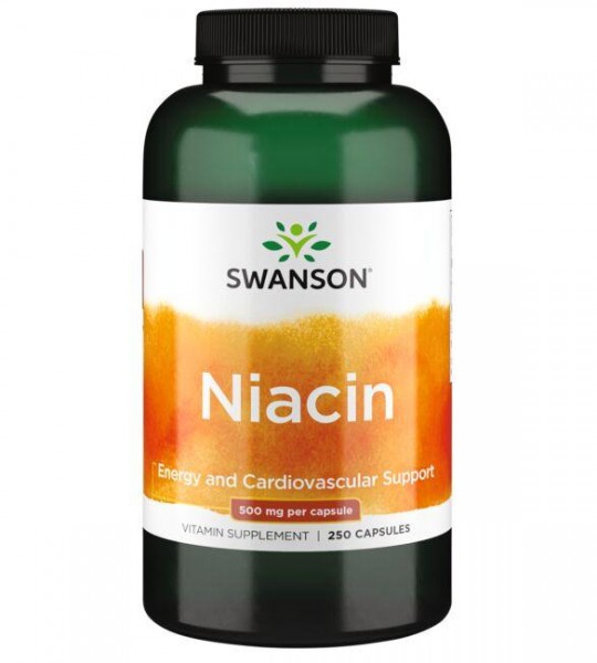Swanson Niacin 500 мг 250 капс