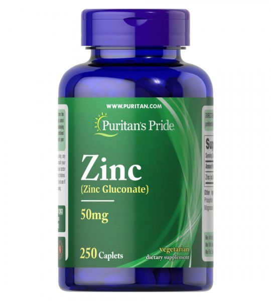 Puritan's Pride Zinc 50 mg 250 табл