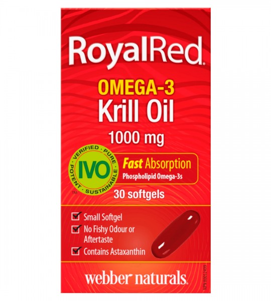 Webber Naturals RoyalRed Omega-3 Krill Oil Extra Strength 1000 мг 30 капс