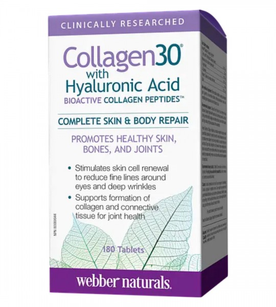 Webber Naturals Collagen30 2500 мг + Hyaluronic Acid 180 табл