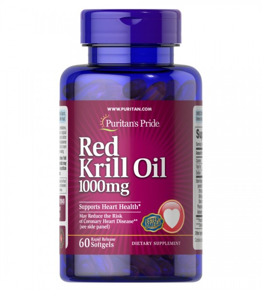 Puritan's Pride Red Krill Oil 1000 мг (60 табл)