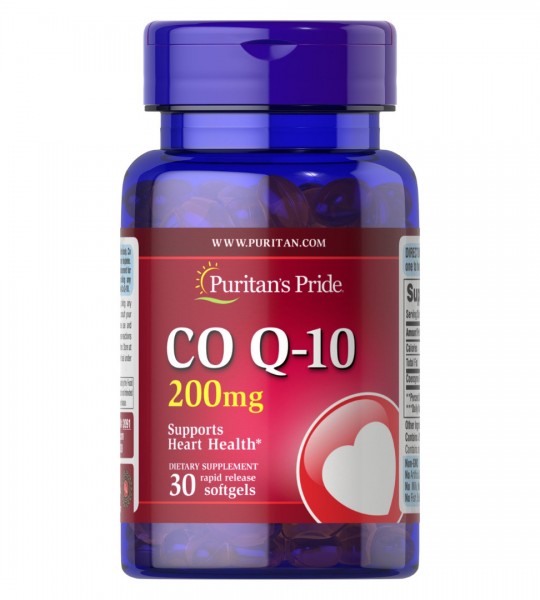 Puritan's Pride CO Q-10 200 mg Q-SORB Softgels (30 капс)