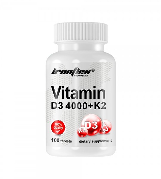 IronFlex Vitamin D3 4000 + K2 100 табл