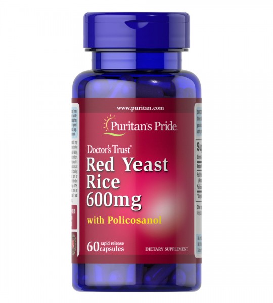 Puritan's Pride Red Yeast Rice 600 mg 60 капс