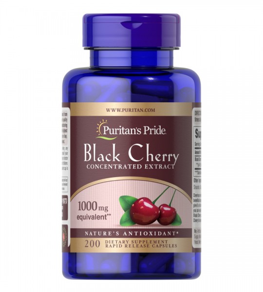 Puritan's Pride Black Cherry Concentrated Extract 1000 мг 200 капс