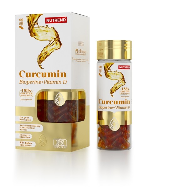 Nutrend Curcumin + Bioperine + Vitamin D 60 капс
