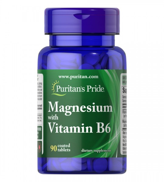 Puritan's Pride Magnesium with Vitamin B6 90 табл