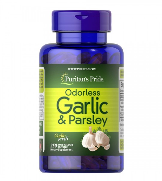 Puritan's Pride Odorless Garlic & Parsley 250 капс
