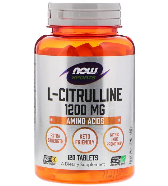 NOW L-Citrulline 1200 мг Veg Capsules 120 табл