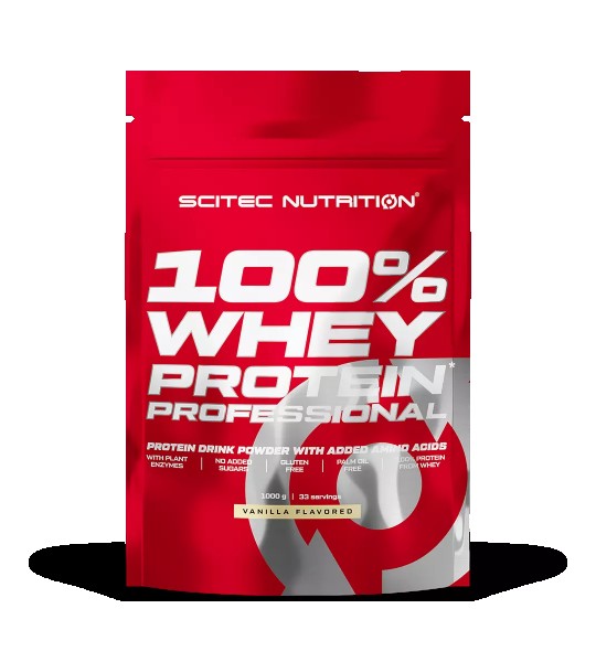 Scitec Nutrition 100% Whey Protein Professional 1000 грам