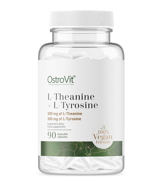 OstroVit L-Theanine + L-Tyrosine Vege 200 мг / 300 мг 90 капс