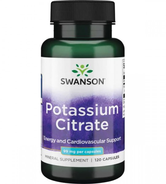 Swanson Potassium Citrate 99 мг 120 капс
