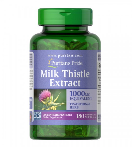 Puritan's Pride Milk Thistle 1000 мг (Silymarin) 180 капс
